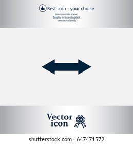 2 side arrow illustration icon