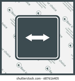 2 side arrow illustration icon