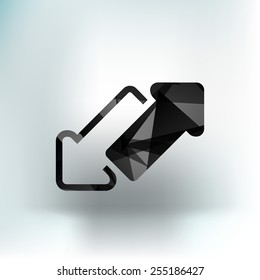 2 side arrow vector seamless web page design