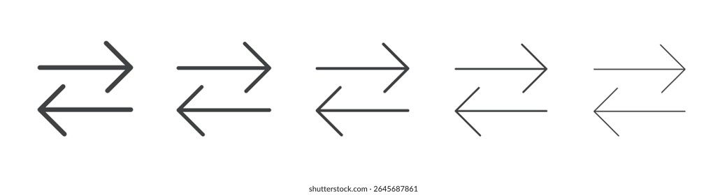 2 setas laterais ícone ilustração simples logotipo arte