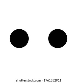 2 dados laterales, negro sobre blanco