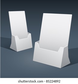 2 sizes of blank brochure holder template for designers. Vector EPS10.