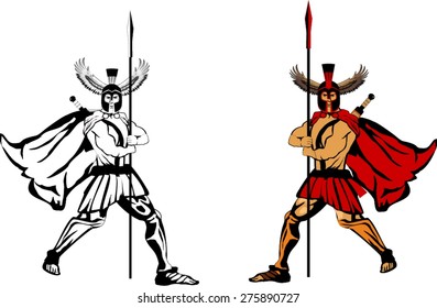 2 Spartan warriors