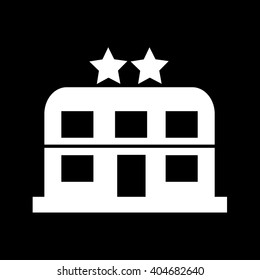 2 Star Hotel icon Illustration design