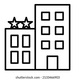 2 Star Hotel icon vector image. Can also be used for web apps, mobile apps and print media.