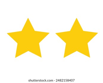 Logotipo de 2 estrellas sobre fondo blanco