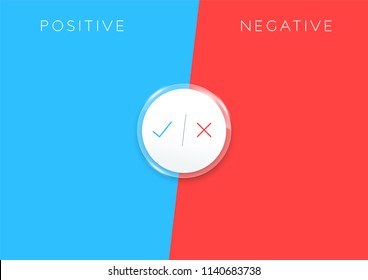 2 Step Positive Negative List Infographic Colorful