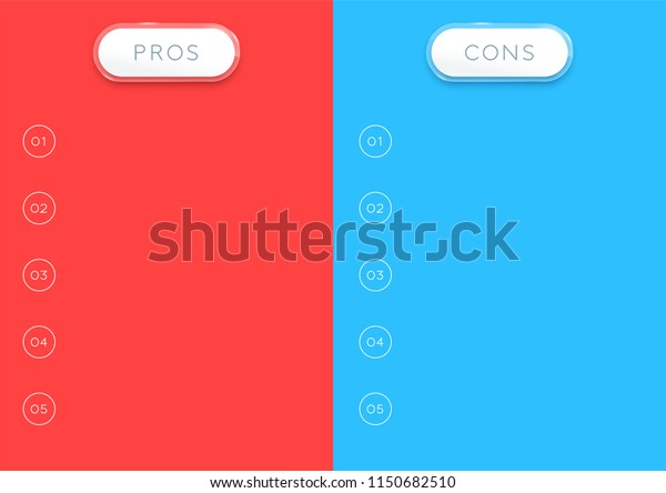 2 Step Pros\
and Cons List Infographic\
Vertical