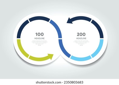 2 step template, banner, infographic, diagram, chart, column.