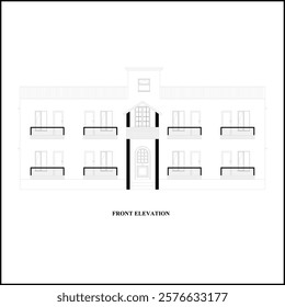 2 Storied Building CAD Drawing