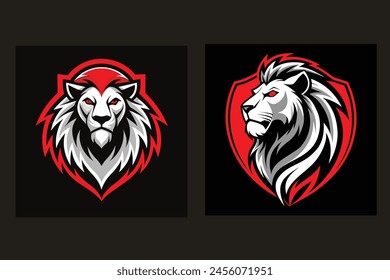 2 tiger-facemask  vector illustration icons