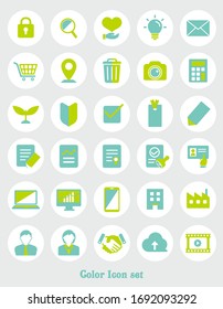 Conjunto de ilustraciones vectoriales de 2 tonos ( para diseño web, etc.)