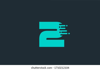 2 dos iconos con el logotipo de número azul con diseño de línea para empresas y empresas