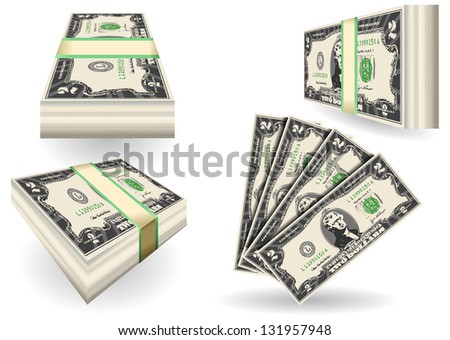 2 Two Dollar Bill .Icon