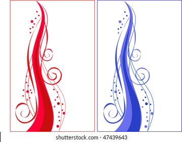 2 variants of vector ornamental background