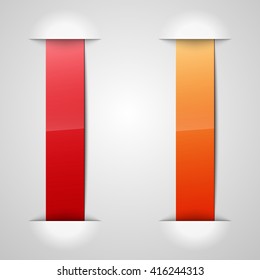 2 Vector banner with a glass surface for your business titles. Abstract background. Eps 10 vector file.

