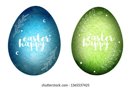 2 watercolor egg