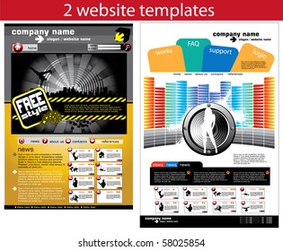 2 plantillas de diseño de sitios web fáciles de editar