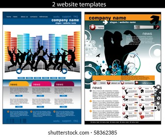 2 plantillas de diseño de sitios web fáciles de editar