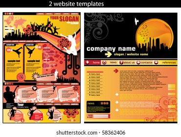 2 plantillas de diseño de sitios web fáciles de editar