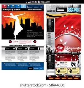 2 plantillas de diseño de sitios web fáciles de editar