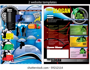 2 plantillas de diseño de sitios web fáciles de editar