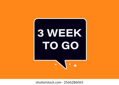 2 week to go, or to go sale countdown vector symbol, clock, time,  background, template, 2 week to go, countdown, sticker, left banner, business, sale, label button
