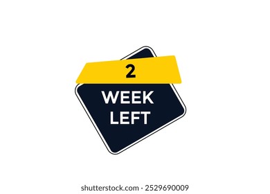 2 week left, icon, stile, timer, countdown, clock, time,  background, template, 2 week left countdown, sticker, left banner, business, sale, label button
