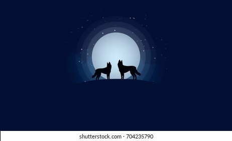 2 wolves waiting corrugated. Under the Shadow Use as Wallpaper Or ornamental use wep