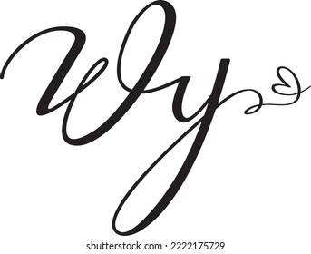 2 words black n white signature logo design 