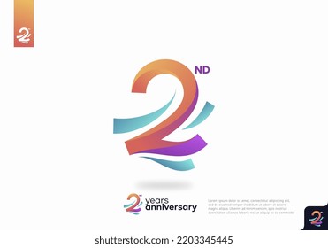 2 year anniversary design template