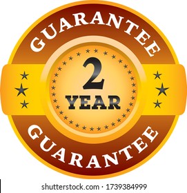 2 Year Guarantee label logo Image, Guarantee stamp Stock Photos. Illustration of logo
