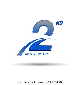 2 Years Anniversary Celebration Design.