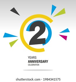 2 Years Anniversary in circle colorful modern logo icon banner white background.jpg