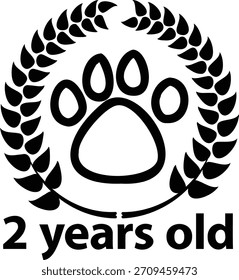 2 anos de idade 1-2 solado sobre fundo branco