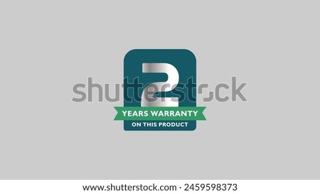 2 years warranty Icon - Vector Artworks