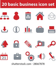 20 basic business icon set # 02