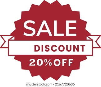 20% de gran venta hasta un diseño sin descuento. ilustración vetor.Oferta especial 20% de descuento Concepto
Venta de hasta un 20 por ciento de tarjeta roja