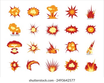 20 Blast Effect Vector Set