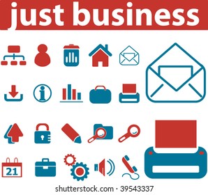 20 business signs. vector