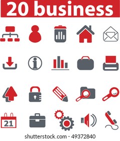20 signos comerciales. vector