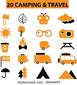 20 camping & travel signs