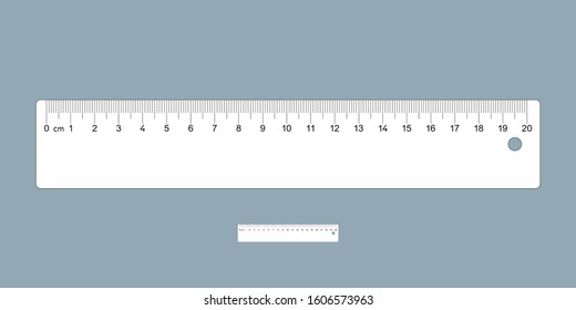 20 centimeter flat scale ruler vector stock vector royalty free 1606573963 shutterstock