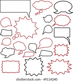 20 chat & thought signs. vector