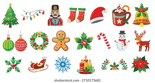 20 elementos de natal para decoração de natal.