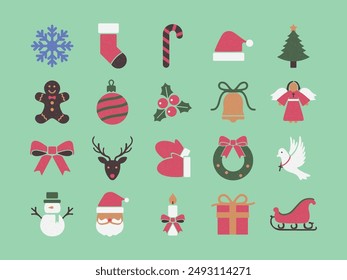 20 Christmas Vector Set Collection