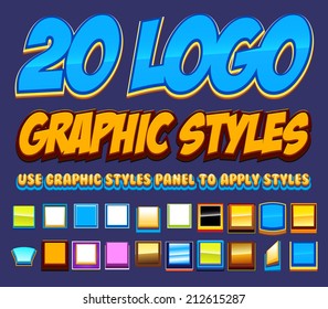 20 Comic Logo Graphics Styles