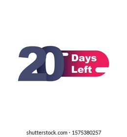 20 Days left design template