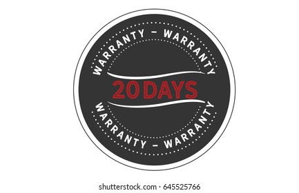 20 days warranty vintage 

