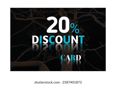 20% discount card 20% discount voucher discount shopping card